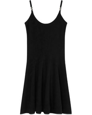 Versace Embellished Scoop-Neck Mini Dress - Black