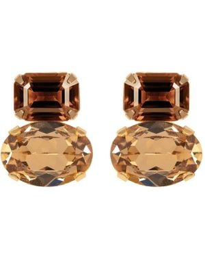 Jennifer Behr Boucles D'Oreilles Maureen Serties De Cristaux - Natural