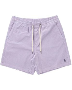 Polo Ralph Lauren Shorts A Coste Con Coulisse - Viola