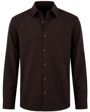 Calvin Klein Chest-Pocket Long-Sleeve Shirt - Black