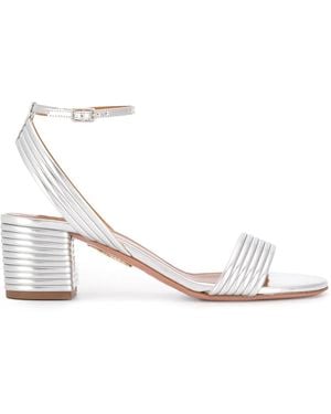 Aquazzura Sundance 50 Mm Sandal - Natural