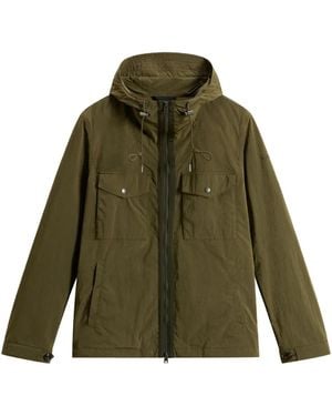 Woolrich Nylon Poly Hooded Jacket - Green