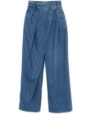 Loewe Vaqueros con diseño cruzado - Azul