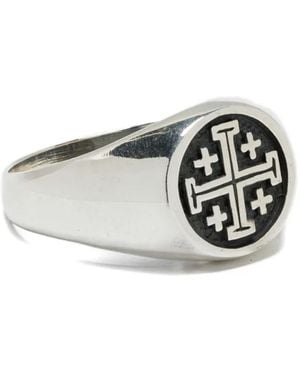 Elle Macpherson Ring Mit Kreuz-Motiv - Weiß