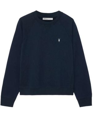 AllSaints Sweat Harlow À Broderies - Blue