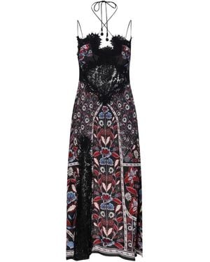 FARM Rio Marcelle Sleeveless Lace Trim Dress in Red | Lyst