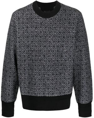 Givenchy 4G Print Crew-Neck Jumper - Grey