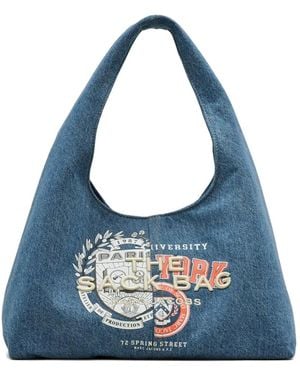 Marc Jacobs Grand Sac Porté Épaule The Sack - Bleu