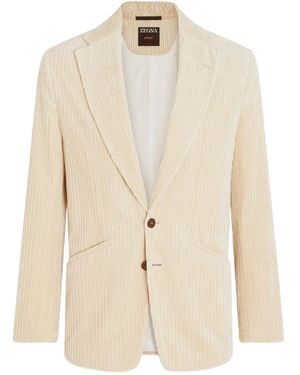 ZEGNA Cashco corduroy blazer - Natur