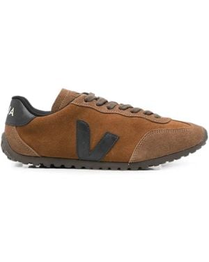 Veja Gt V-Logo Suede Trainers - Brown