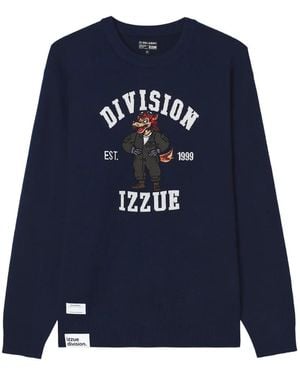 Izzue Pullover Mit Grafischem Intarsienmuster - Blau
