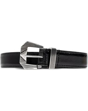 IRO Patent-Leather Belt - White