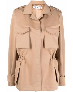 Off-White c/o Virgil Abloh Diag-Print Jacket - Natural