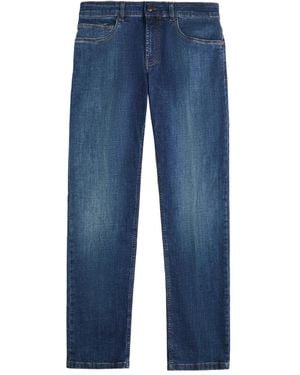 Fay Five-Pocket Trousers - Blue