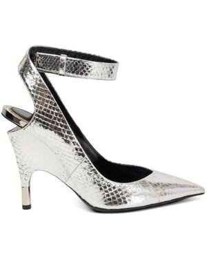 Tom Ford Crossover-Strap Pumps - White