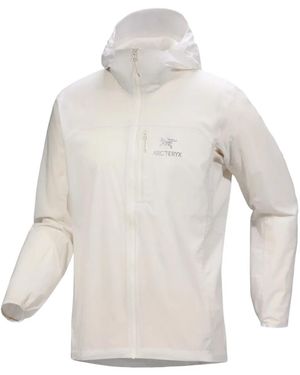 Arc'teryx Veste Zippée Squamish À Capuche - Blanc
