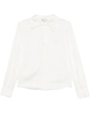 Vince Silk Blend Shirt - White