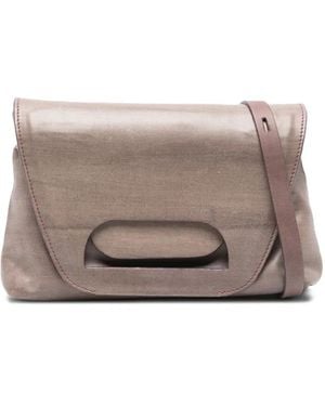 Cecchi De' Rossi Cut-Out Flap Shoulder Bag - Gray