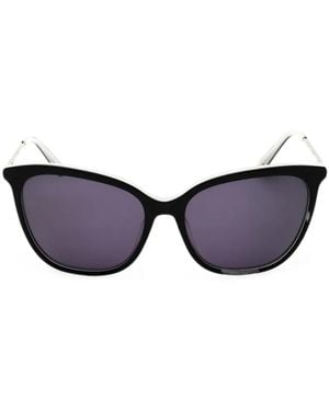Anne Klein Oversized Square-Frame Sunglasses - Black