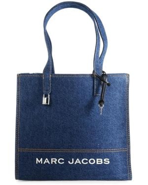 Marc Jacobs Logo-Print Tote Bag - Blue