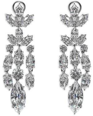 Fantasia by Deserio Marquise Chandelier Earrings - White