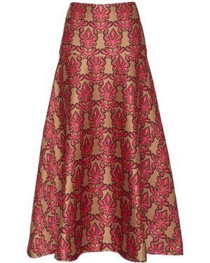 La DoubleJ Janis Midi Skirt - Red