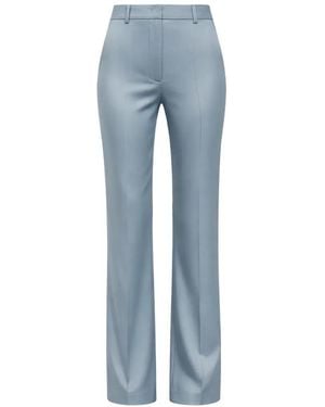 Patrizia Pepe Pantalon Satiné À Coupe Slim - Blue