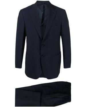 Kiton Single-Breasted Tailored Suit - Blue