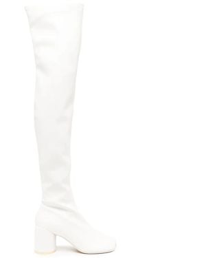 MM6 by Maison Martin Margiela Anatomic 70mm サイハイブーツ - ホワイト