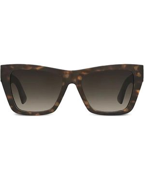 Moschino Eyewear ロゴ サングラス - ブラウン