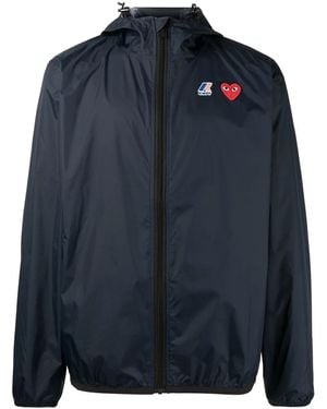 COMME DES GARÇONS PLAY X K-way ジップアップ ジャケット - ブルー