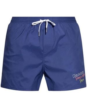 DSquared² Summer Lovers Badeshorts - Blau