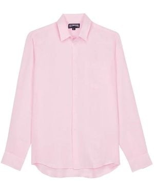 Vilebrequin Turtle-Embroidered Shirt - Pink