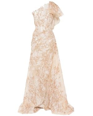 Saiid Kobeisy Embroidered Maxi Dress - Natural
