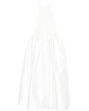 Marques'Almeida Robe Mi-Longue Millie - Blanc