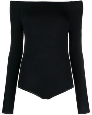 Ioana Ciolacu Schulterfreier Body - Schwarz