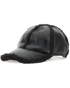 Iceberg Teddy-Effect Baseball Cap Hat - Black