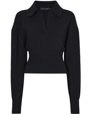 Proenza Schouler V-Neck Cashmere Jumper - Blue