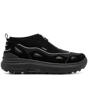 Suicoke Akk-Zip Panelled Trainers - Black