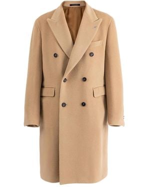 Tagliatore Double-Breasted Coat - Natural