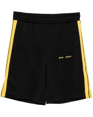 Palm Angels Shorts Met Geborduurd Logo - Zwart