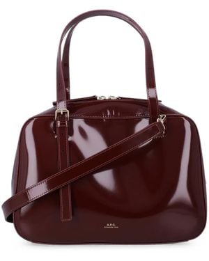A.P.C. Virginie Buckled Tote Bag - Purple