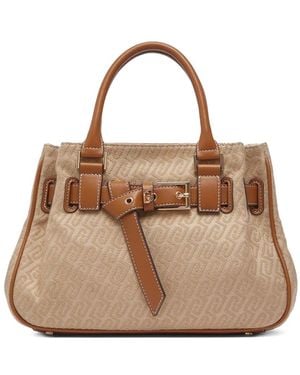 Liu Jo Small Jacquard Handbag - Natural