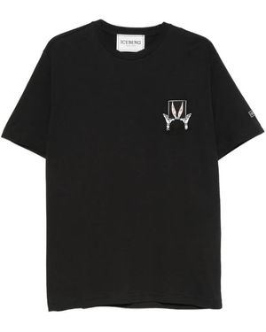 Iceberg Looney Tunes Embroidered T-Shirt - Black