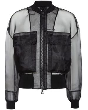 DSquared² セミシアー ボンバージャケット - ブラック