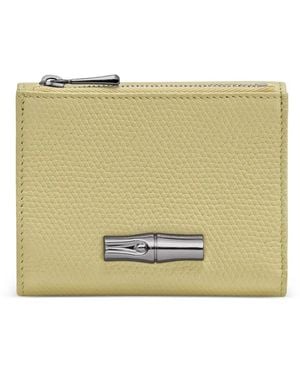 Longchamp Le Roseau Compact Wallet - Natural