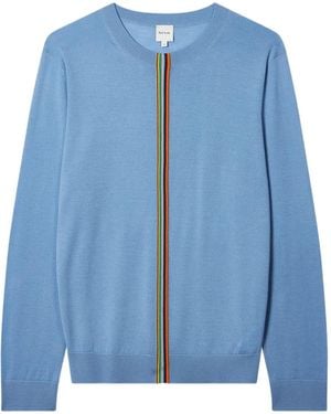 Paul Smith Maglione Girocollo A Righe - Blu
