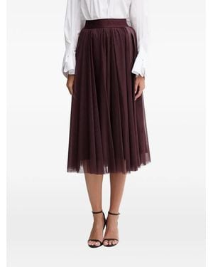 Joop! Fridi Logo-Waistband Midi Skirt - Purple