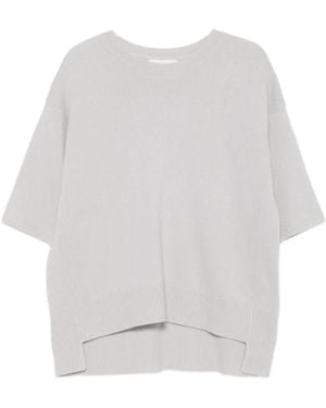Lisa Yang Cashmere High-Low Jumper - White