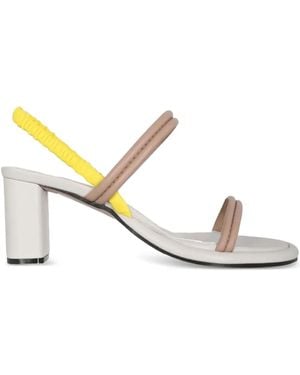 Alysi ストラップ ヒールサンダル - ナチュラル